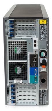 Dell T630 back of system